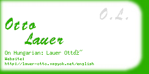 otto lauer business card